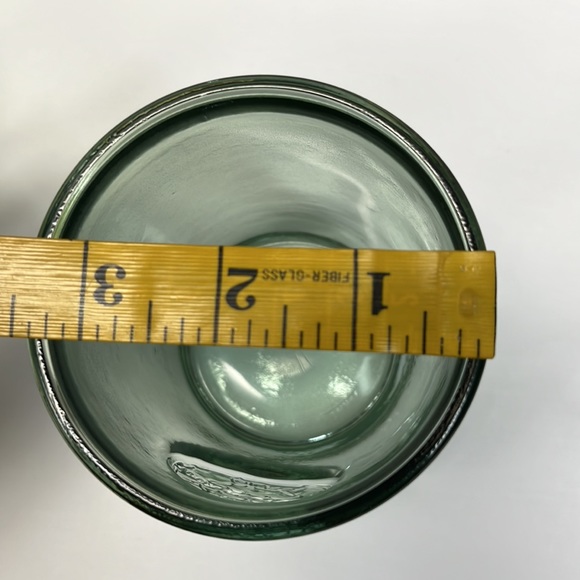 4 - 100% Authentic Recycled Glass Old Fashioned Green Low Ball Glasses - Picture 9 of 9